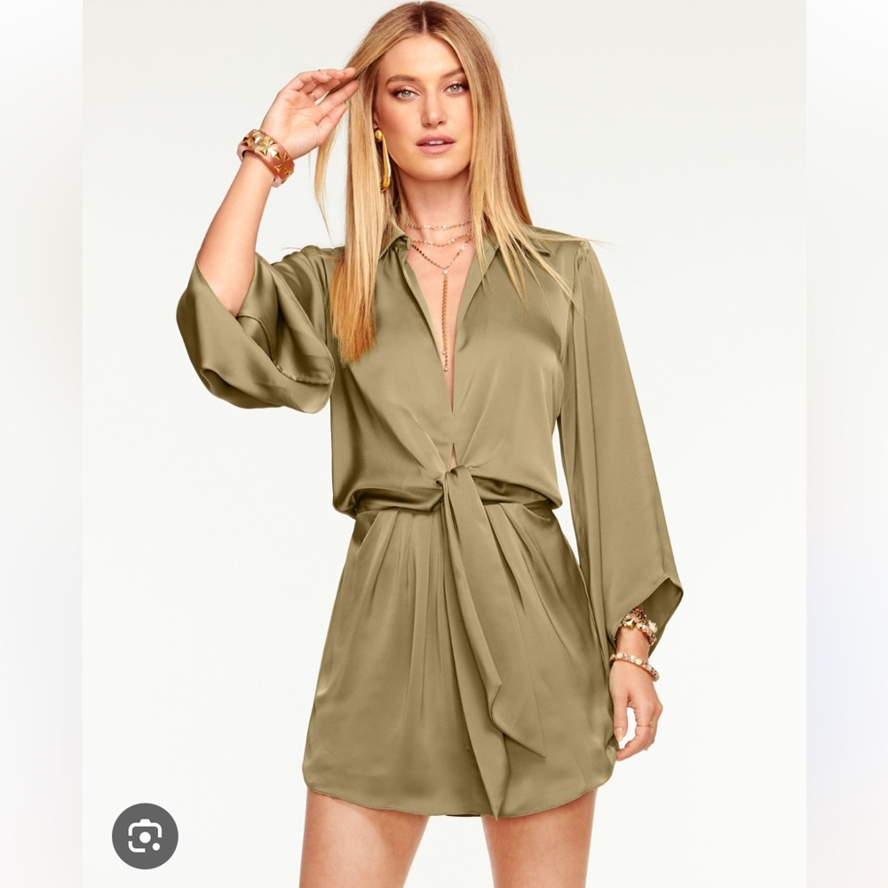 Ramy Brook Penny Tie-Front Mini Dress